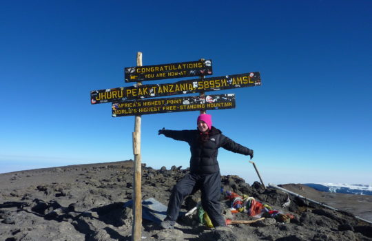 On the Top of Kilimanjaro - Helen in Wonderlust