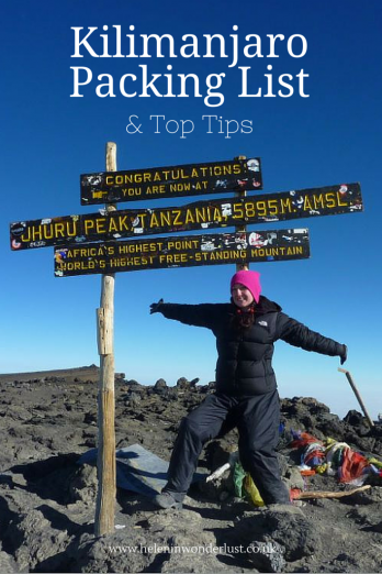 Kilimanjaro Packing List & Top Tips