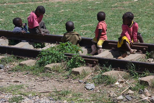 Kids on the Tazara Railway Helen in Wonderlust