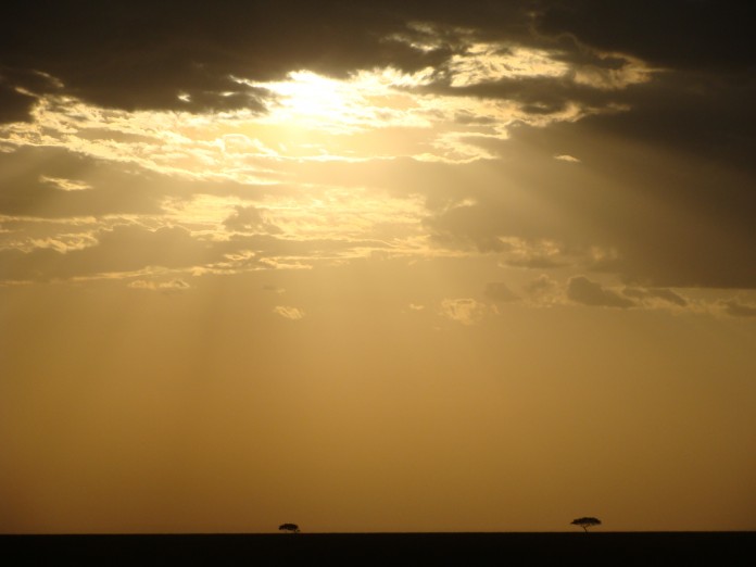 Sunset over the Masai Mara