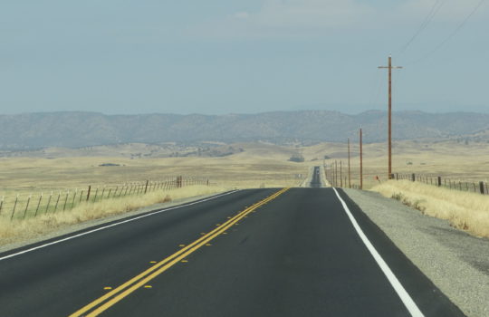 The road from San Francisco to Yosemite National Park