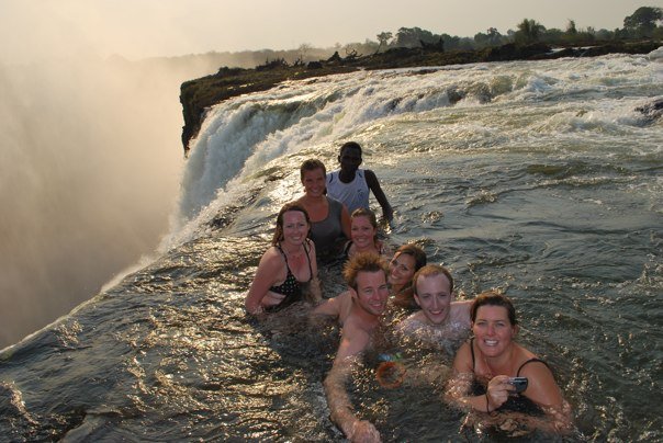 The Devil's Pool in Livingstone Zambia