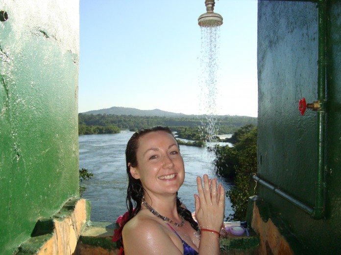 Cold shower Africa, Uganda, overland truck tour