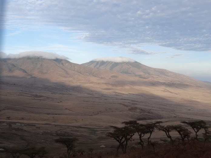 Descending into the Ngorongoro Crater