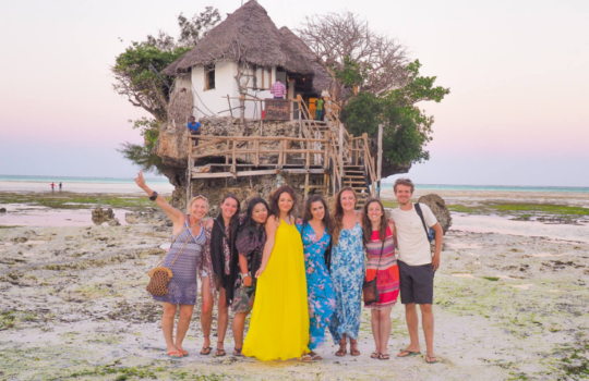 The Rock Zanzibar at Low Tide