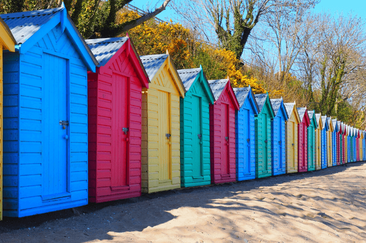 Llanbedrog beach Huts