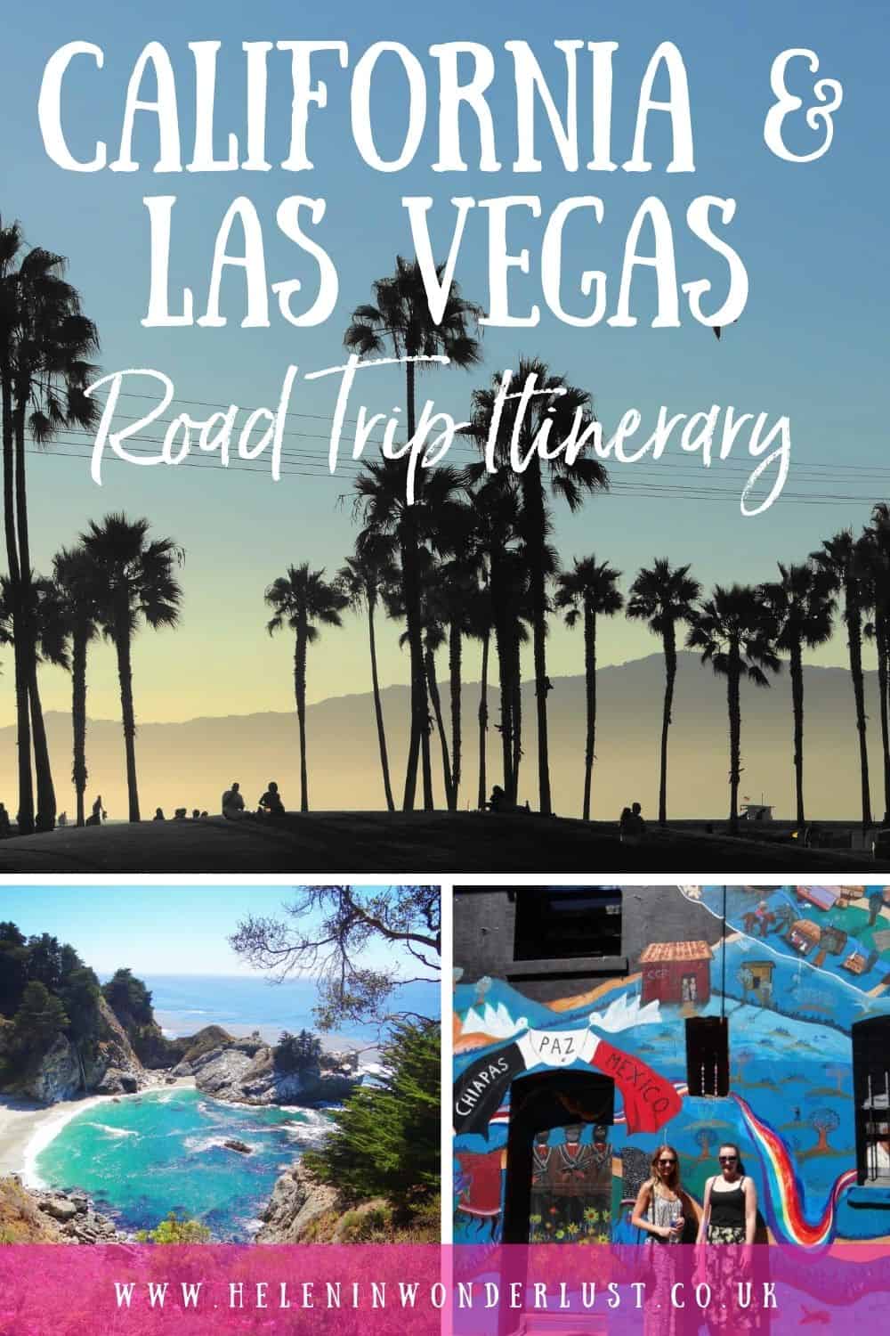 California & Las Vegas Road Trip Itinerary