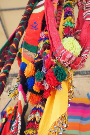 Colourful Moroccan handicrafts.