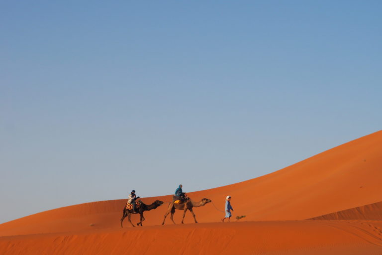 Camping Under the Stars in the Sahara Desert, Morocco