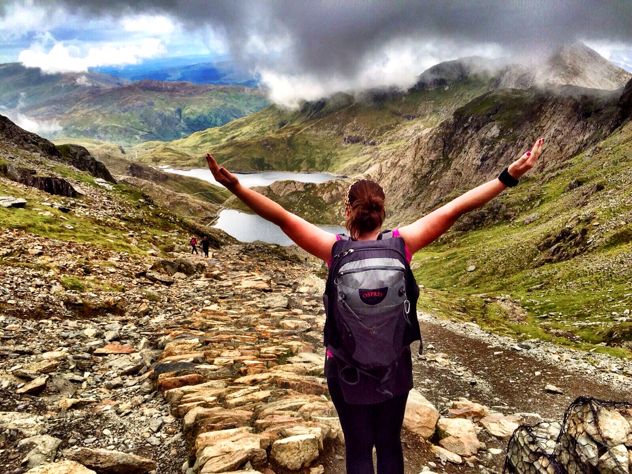 Climbing Snowdon in North Wales