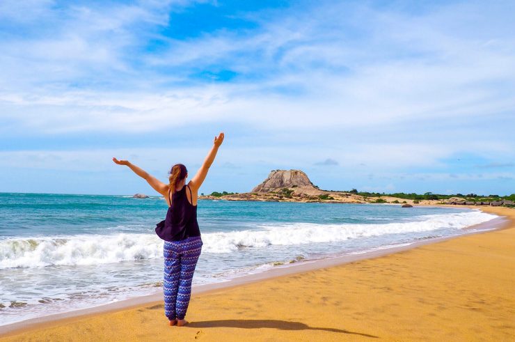 Beach in Yala National Park, Sri Lanka.
