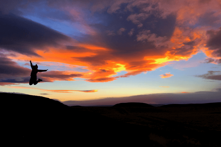 Icelandic Sunset in Winter