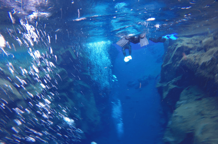 Snorkelling the Silfra Fissure in Iceland