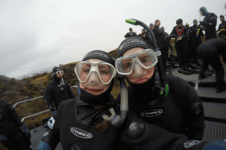 Snorkelling the Silfra Fissure in Iceland