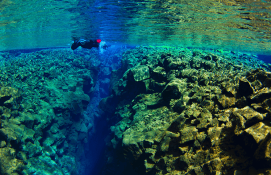 Snorkelling the Silfra Fissure in Iceland