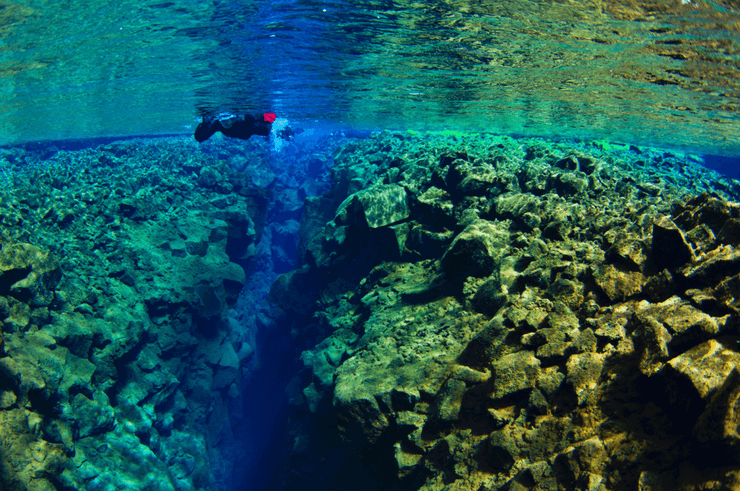 Snorkelling the Silfra Fissure in Iceland