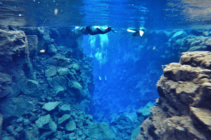 Snorkelling the Silfra Fissure in Iceland