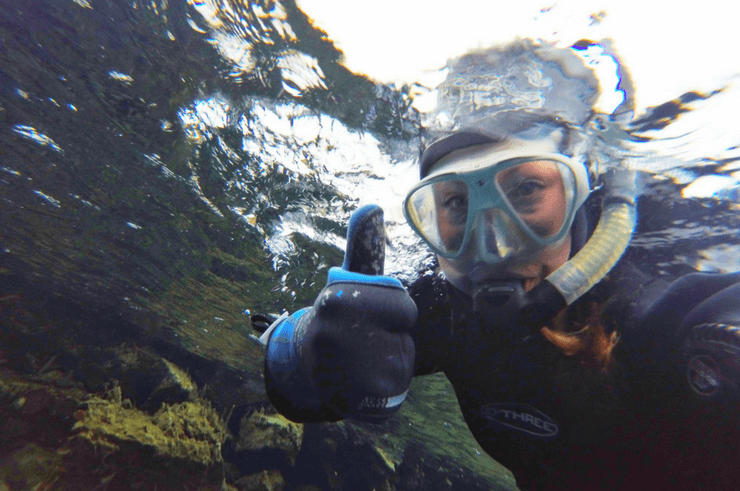 Snorkelling the Silfra Fissure in Iceland