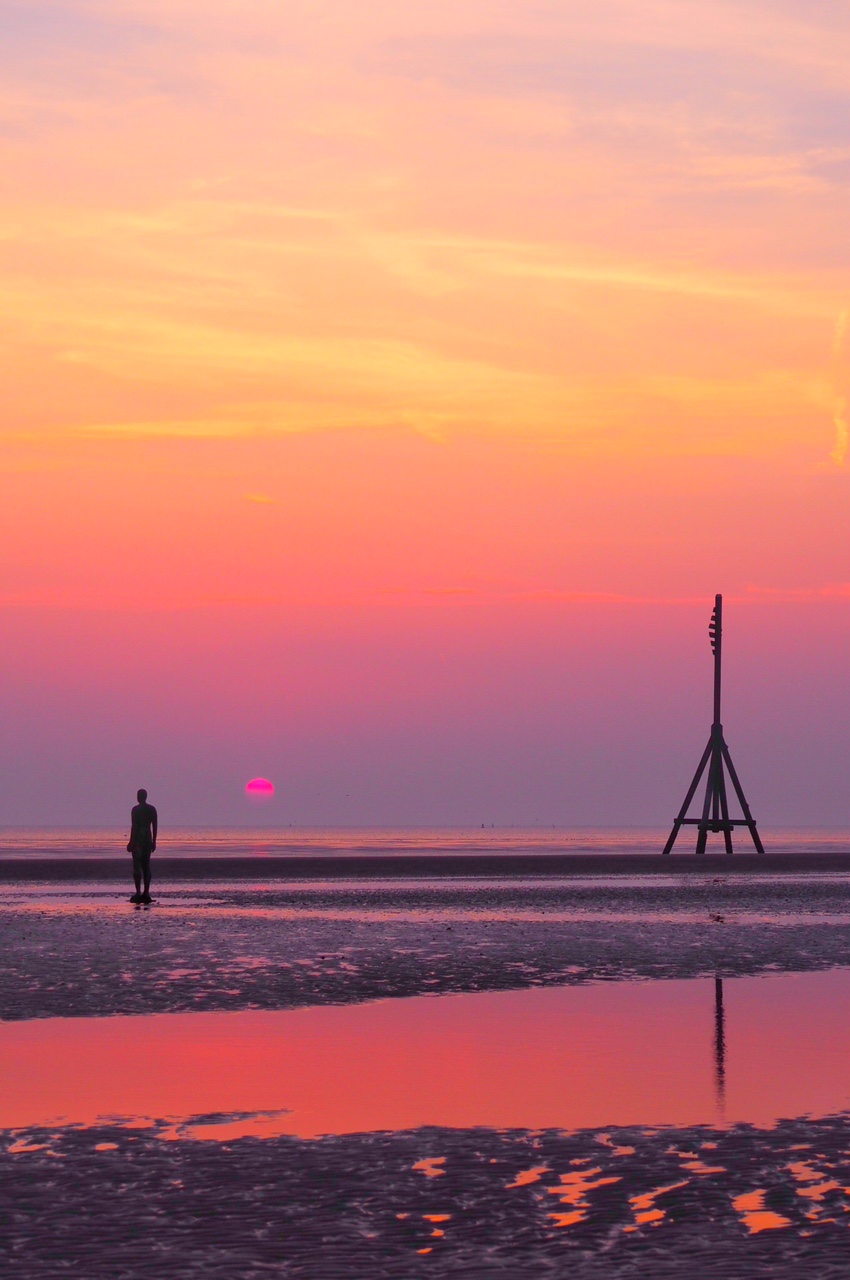 Anthony Gormley's Another Place - Crosby Beach Liverpool