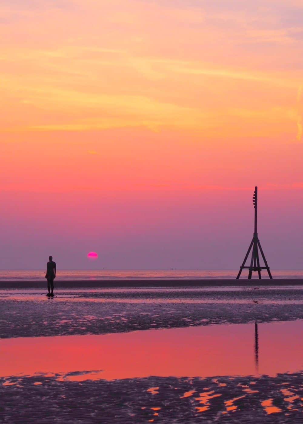 Iron Men at Sunset - Things to Do in Liverpool