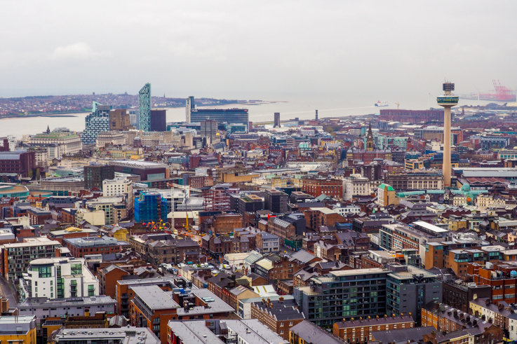 View from the Vestey Tower Liverpool Cathedral