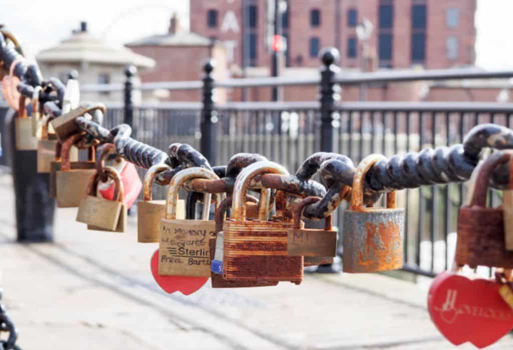 Love Locks Albert Dock Liverpool