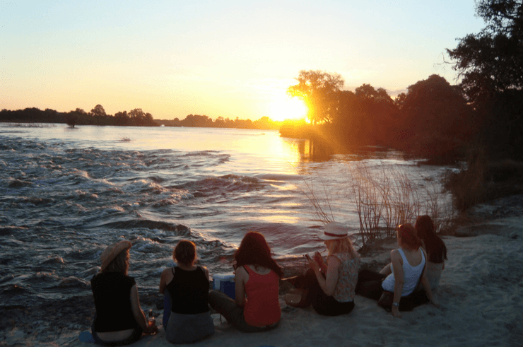 Sundowners in Livingstone 