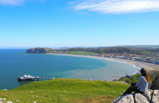 View over Llandudno from the top of the Great Orme.