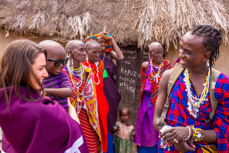 English to Swahili - Chatting in the Maasai Village Visit
