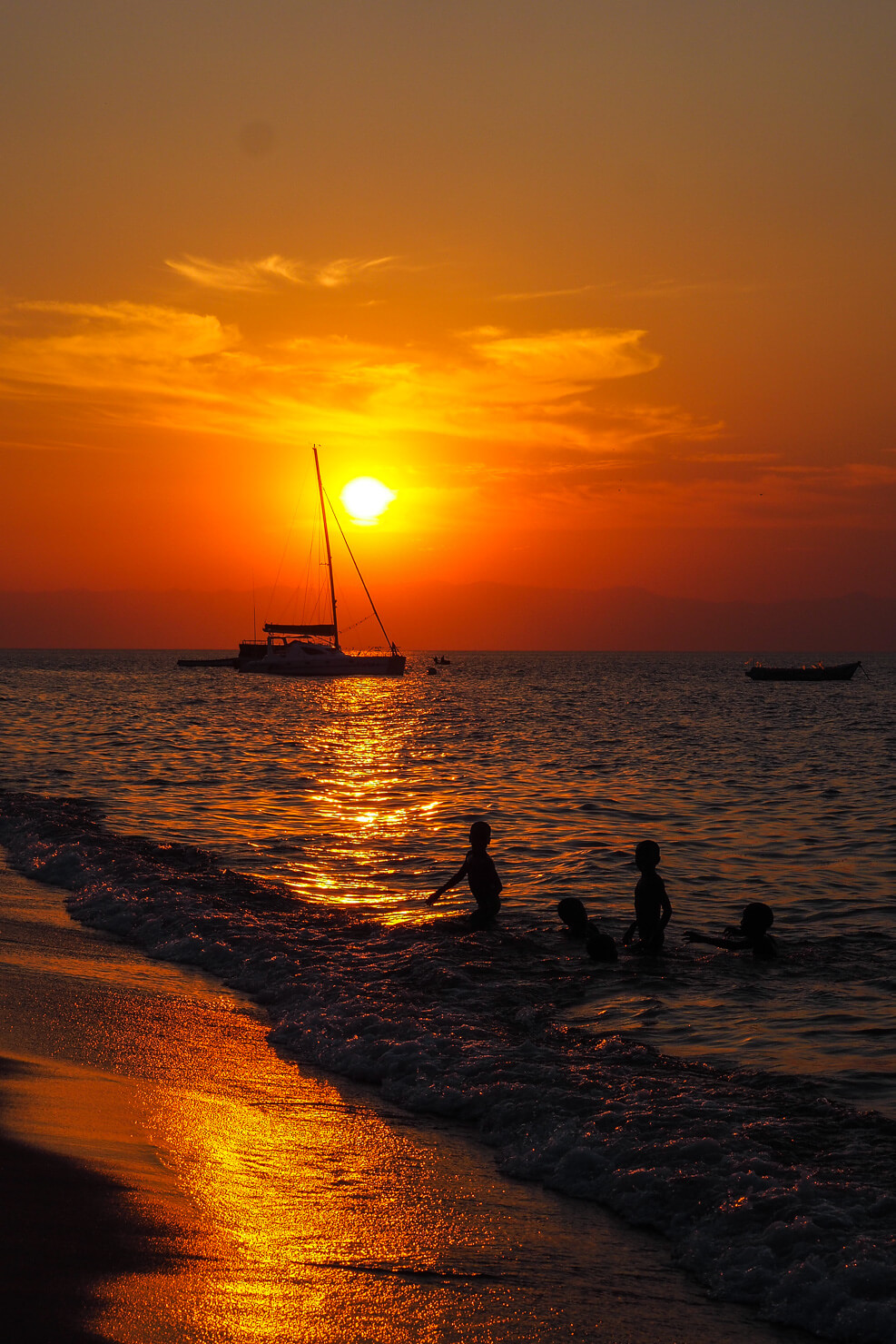 Sunset at Cape Maclear, Malawi