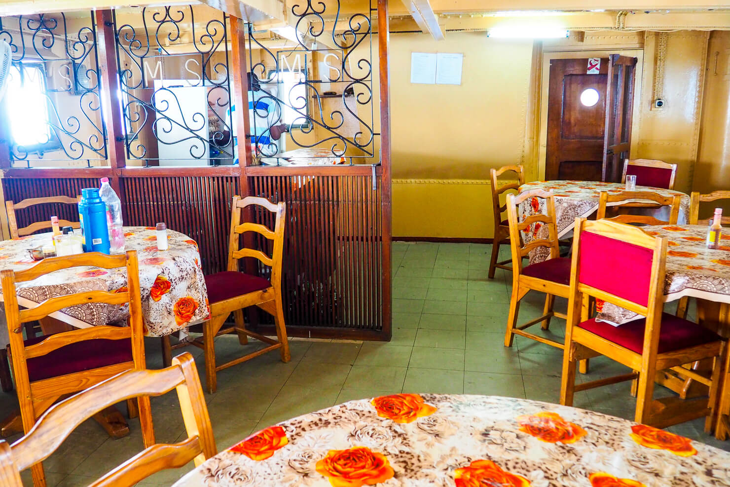 The Saloon on the Ilala Ferry