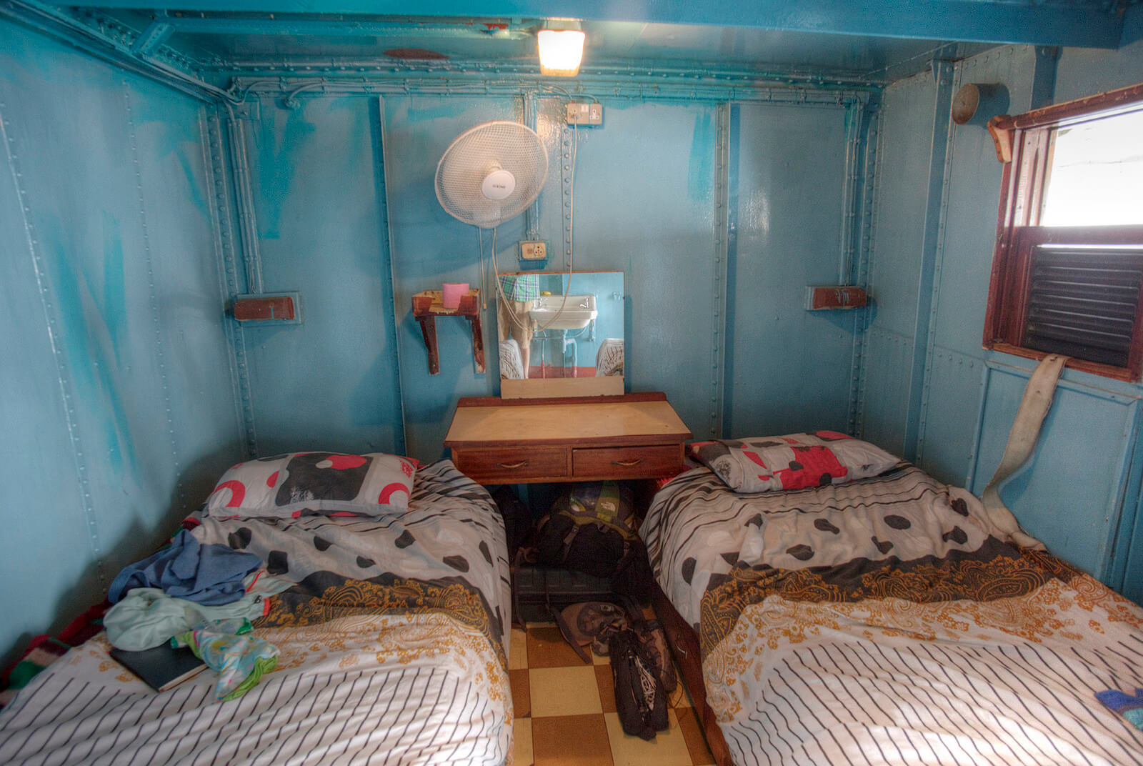 Cabin on the Ilala Ferry in Malawi