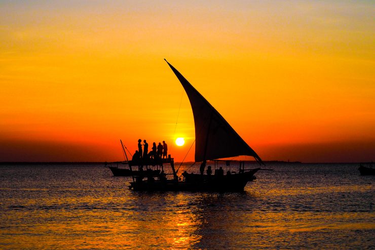 Zanzibar sunset at Kendwa