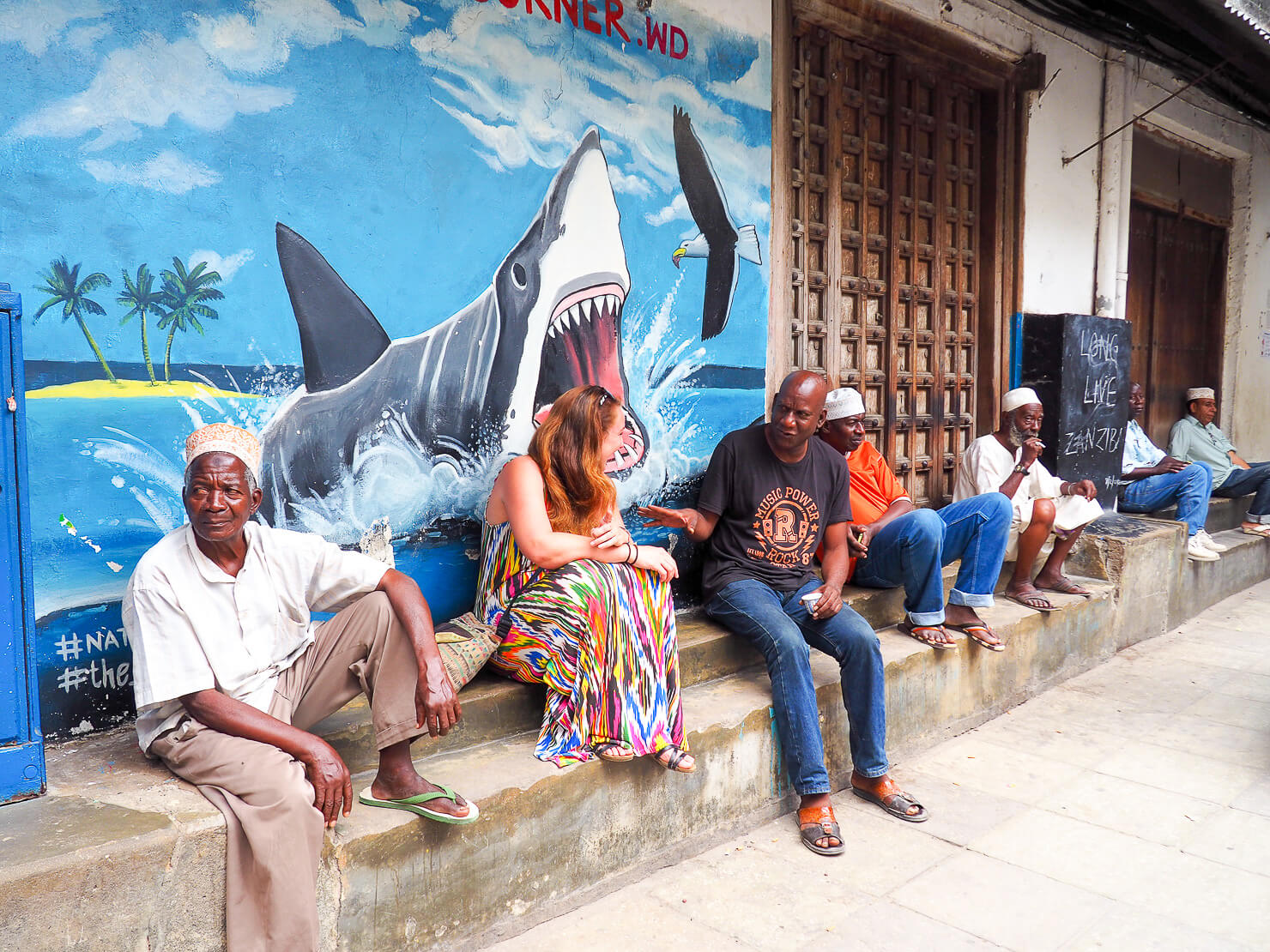 English to Swahili - Chatting at Jaws Corner in Stone Town