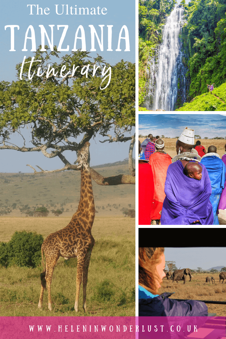The Ultimate Tanzania Itinerary - An incredible 2-week Tanzania Itinerary including where to go, where to stay and things to do! From safari in the Serengeti, to Mount Kilimanjaro and the beaches of Zanzibar. Here's how to maximise your time in Tanzania.