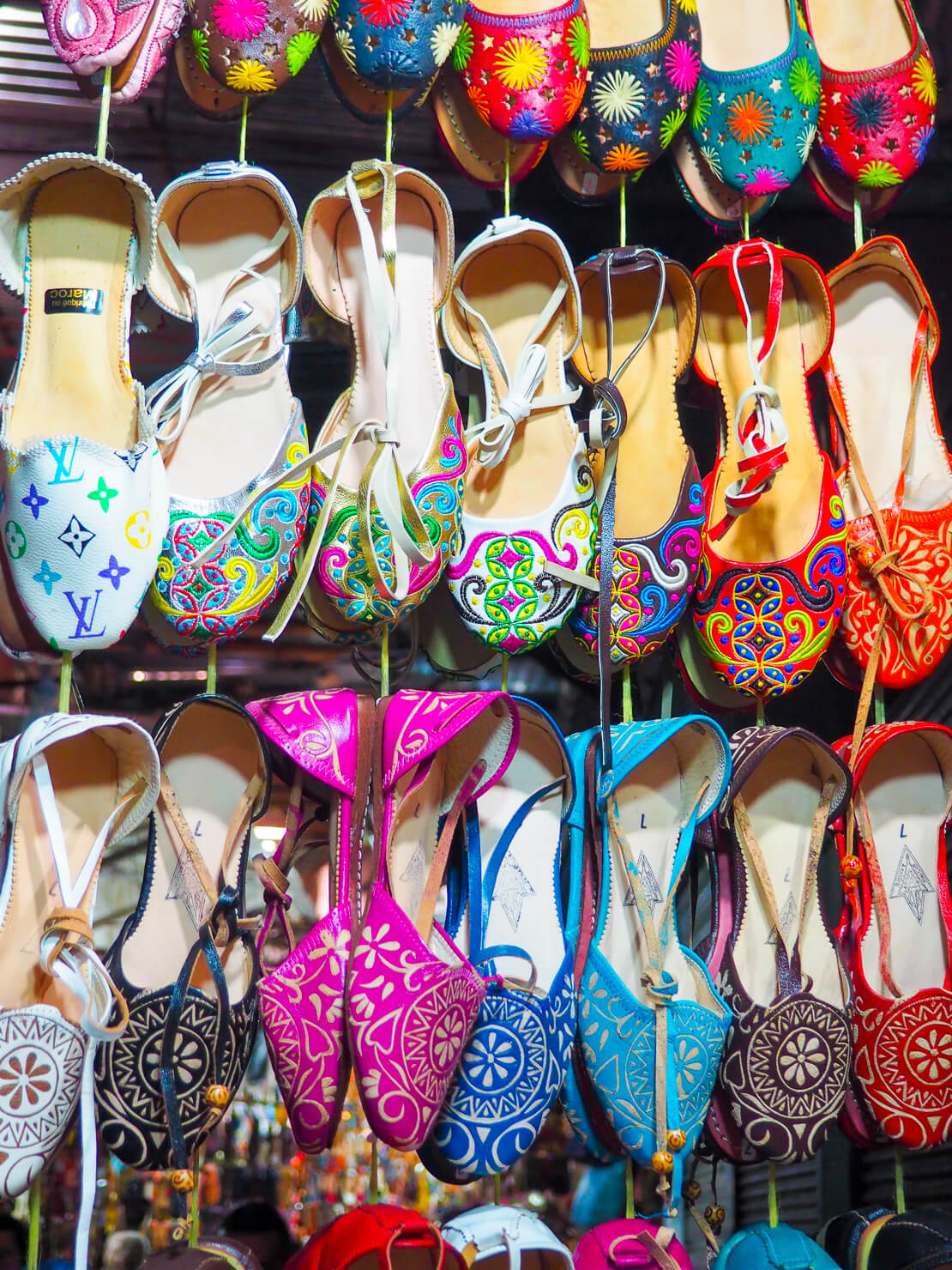 Shoes in the Marrakech souk