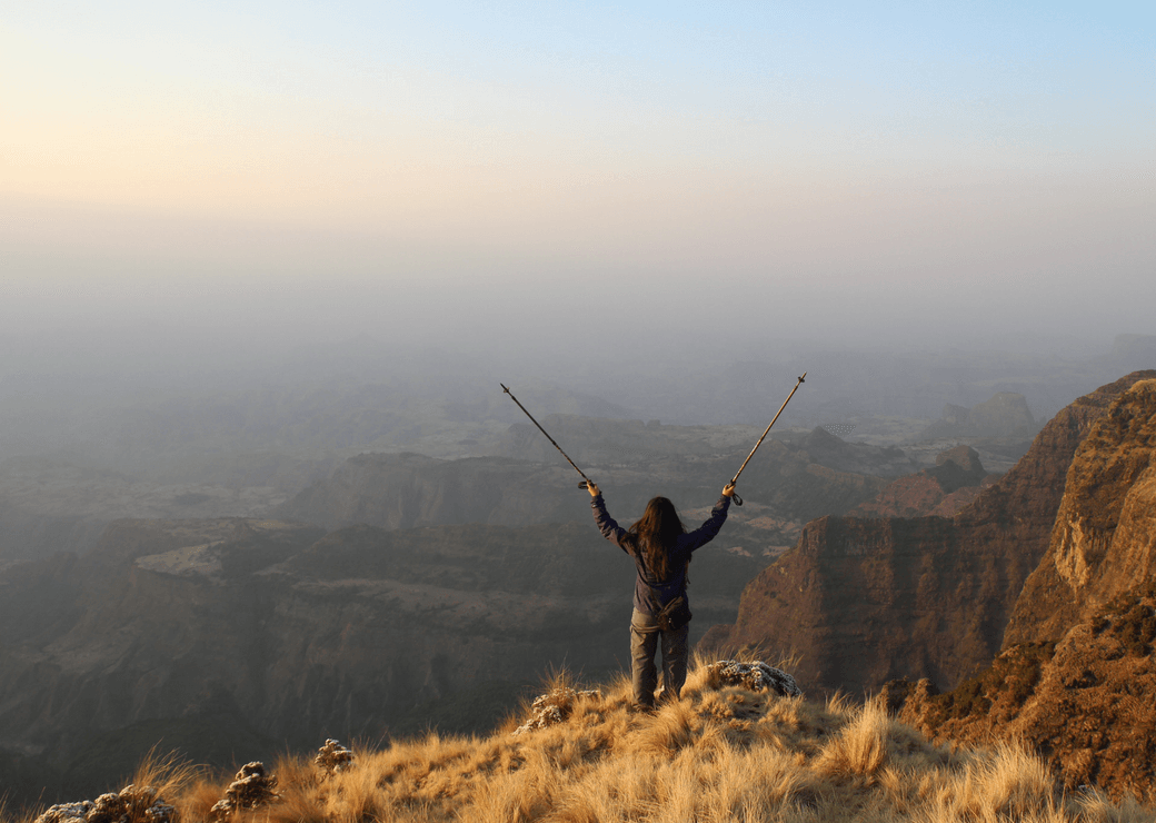 Hiking in Simien National Park, Ethiopia