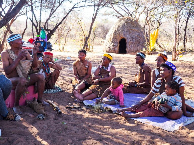 Spending Time With the San People at Dqae Qare San Lodge in Botswana
