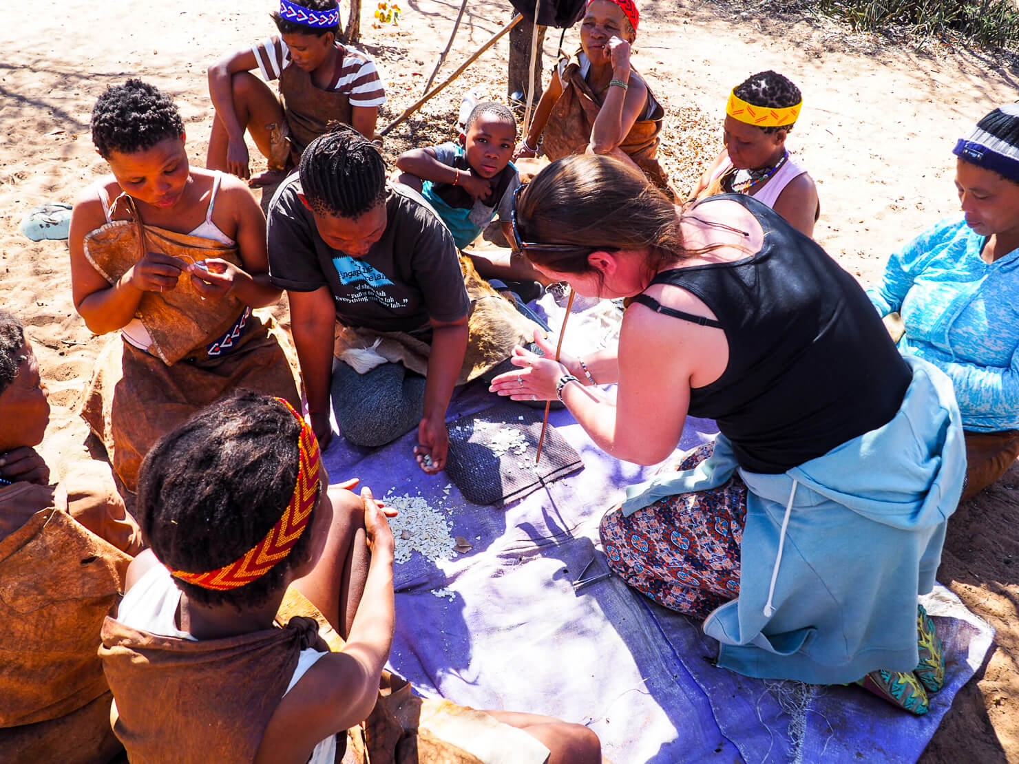 San People Dqae Qare San Lodge Botswana