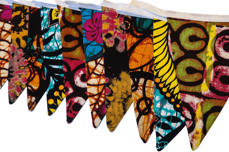 African Fabric Bunting