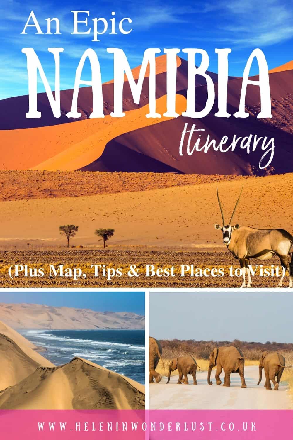 namibia safari itinerary