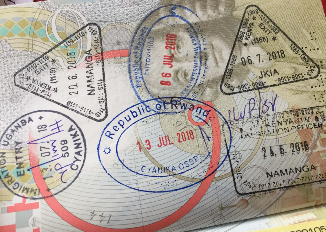 Africa Passport Stanps
