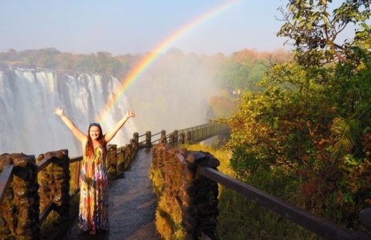 Rainbow at Victoria Falls