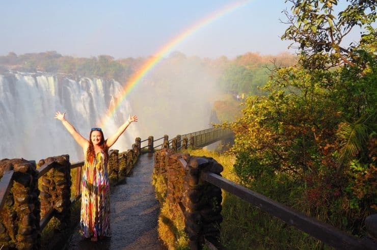 Rainbow at Victoria Falls