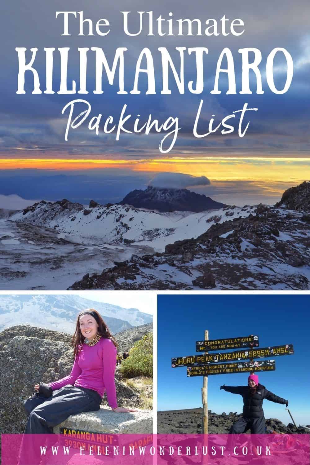 The Ultimate Kilimanjaro Packing List - Clothing, Shoes & Equipment