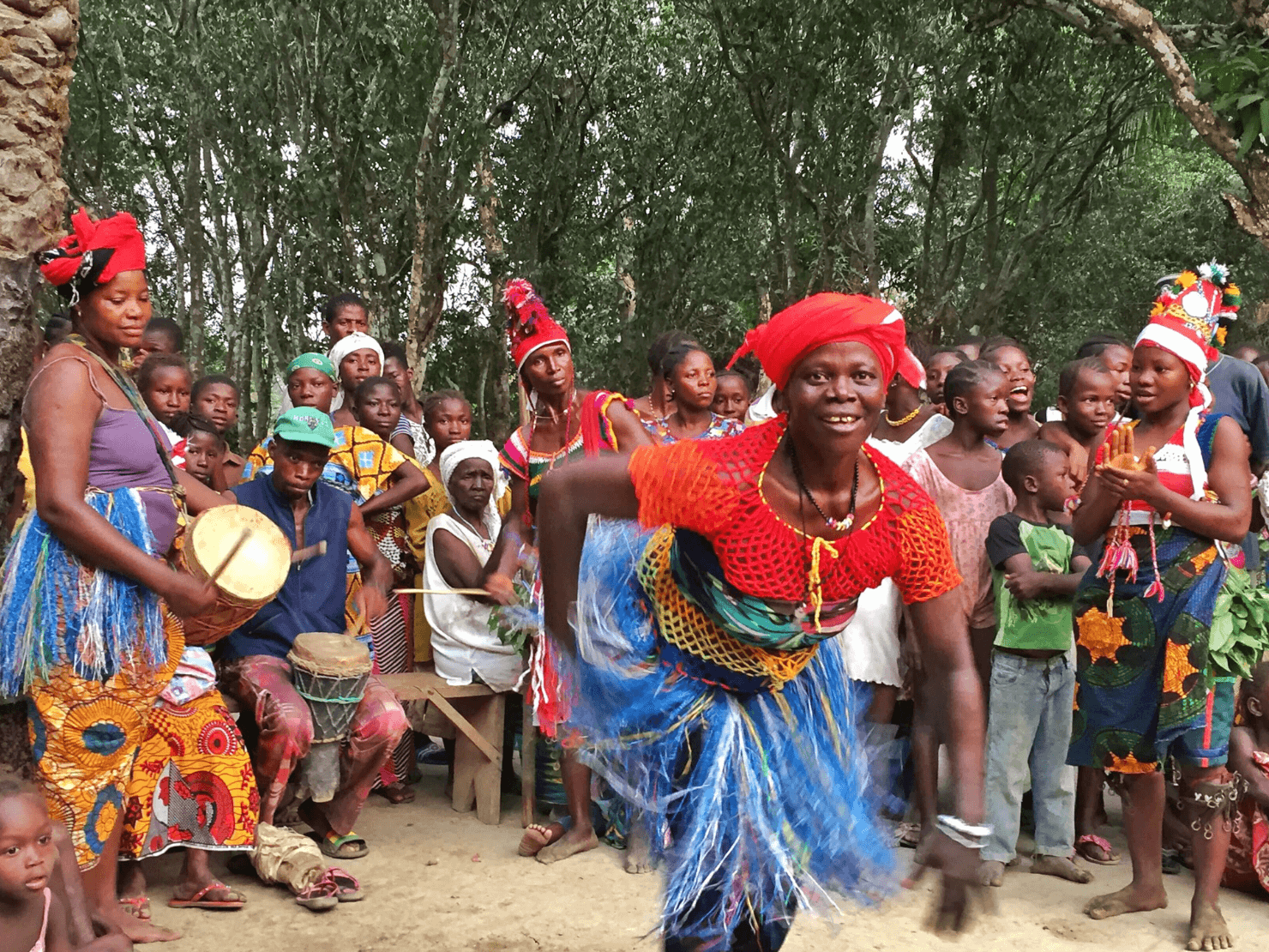 Tribal dancing, Sierra Leone