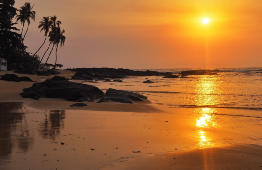 Sunset at Bureh Beach, Sierra Leone