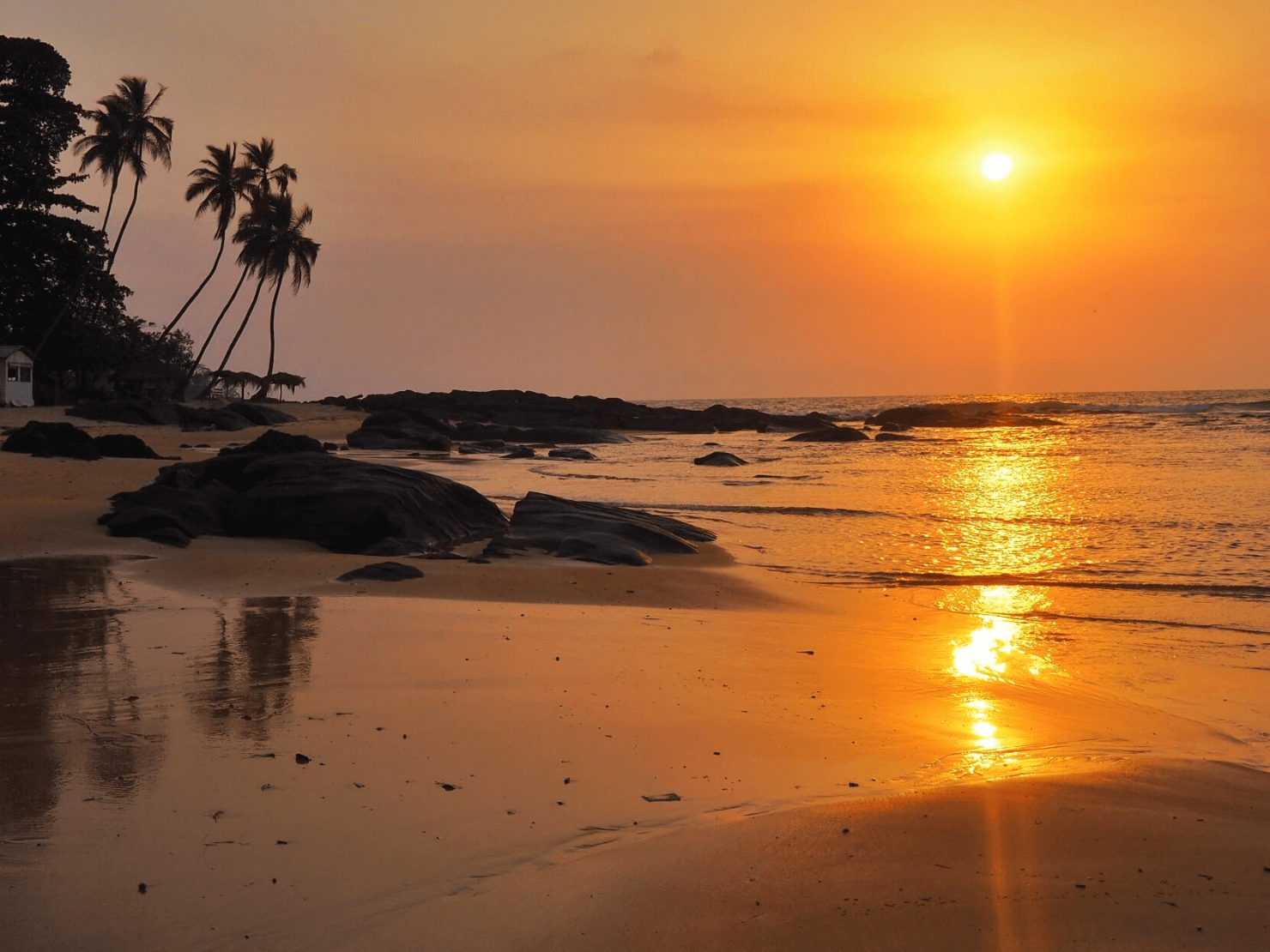 Sunset at Bureh Beach, Sierra Leone