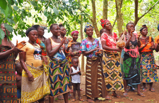 Tribal dancing in Sierra Leone.