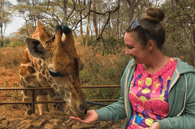The Nairobi Giraffe Centre - Helen in Wonderlust